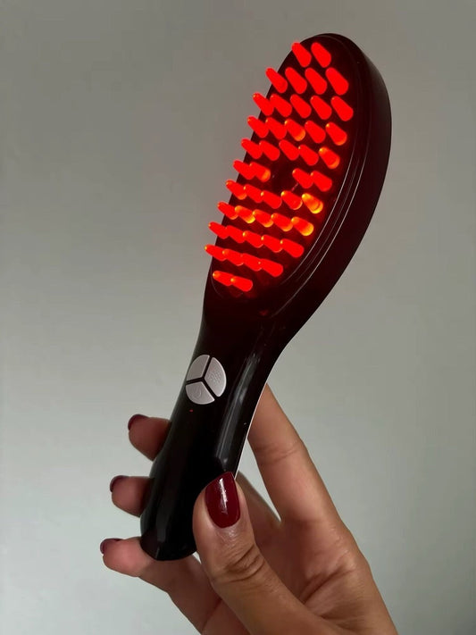 3-In-1 Hair Growth Brush – Electric Scalp Massager with Nano Steam & Vibration